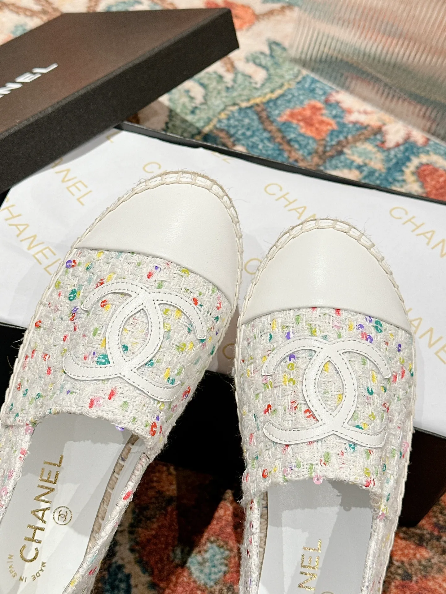 👟👟Ex-factory price 400👟👟 CHANEL 2024 early spring new fisherman shoes, top version 👏👏The inner pads are all made of original imported sheepskin! Code number: 35 - 40 (34.41.42 customized, non-returnable) standard code with full set of packaging